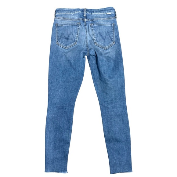 MOTHER The Looker Ankle Fray in Birds of Paradise mid rise skinny Size 26 - Picture 5 of 6